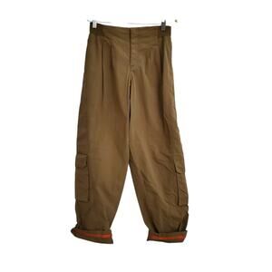 Free People Movement Pants Womens Small Khaki Mesmerize Me Pant Cargo